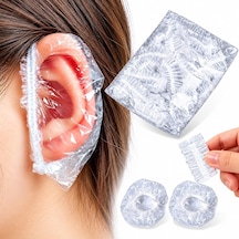 25 Şeffaf Su Geçirmez Kulak Koruyucu Bone, Elastik Kulak Kılıfı, Duş, Saç Yıkama, Saç Boyama Ve Kuaför Kullanımı İçin Su Koruyucu Kulak Bonesi, Unisex Diğer