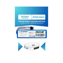 Mi Robot Vacuum X10 Plus Uyumlu Batarya 5200mah Pil Robot Süpürge Bataryası Bhr6363eu