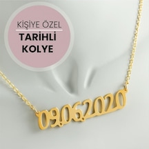 Kişiye - 994 - Özel Tarih Yazılı - Nazblsmm - Kolye Sarı-1 altın