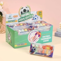 Highlighter Fosforlu Kalem 6'lı Set Top Desenli Çok Renkli