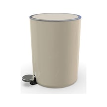 Primanova Lenox Pedallı Çöp Kovası 5Litre Bej Krem