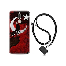 Huawei Mate 10 Lite Kılıf Boyun Askılı Wolf And Moon 2 1381