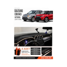 Suzukı Grand Vitara 2013-2025 Uyumlu Torpido Örtüsü, Torpido Kılıfı - Siyah-bej - Sz006