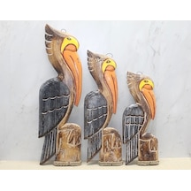 Ahşap 3'lü Pelikan 3okas-14