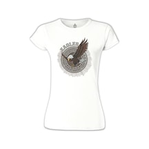 Kartal - Flying Beyaz Kadın Tshirt 001