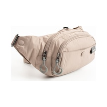 Sanmorris Unisex Paraşüt Kumaş Suya Dayanıklı 3 Bölmeli Body Bag Sı-6036 Vizon