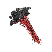 Ay Magnet 10 Adet 9 Volt Pil Yuvası-Pil Yatağı Ikili 9V Pil Bşlğı