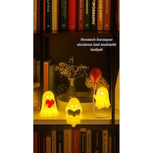 Hayalet Figür Seti Kalpli, Kitap Okuyan Ve Balonlu Modeller Ev Dekorasyonu Hediye Alternatifi Dekor