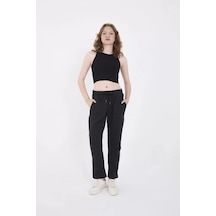 Unisex Üç İplik Basic Eşofman Pantolon - Antrasit 001