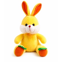 Sevimli Peluş Tavşan 25 Cm Yumuşak Oyuncak Sarı Renk, Ultra Soft