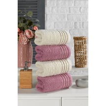 Casnack Diana Havlu Seti 4'lü 800gr. 50x90cm - Mürdüm-bej