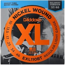 D'addario Exl110bt Balanced Regular Light Elektro Gitar Teli 10-46