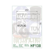Hiflo Hf138 2006-2024 Suzuki Vzr 1800 Intruder Uyumlu Yağ Filtresi 94193429