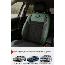 Thor Tay Tüyü Oto Koltuk Kılıfı Volkswagen Bora-golf-jetta-polo Uyumlu Yeşil