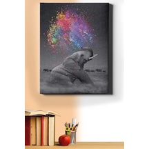 Webstyle Sayılarla Boyama Seti Kasnaklı Filin Renkli Düşü 40 X 50 Cm