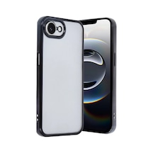 Apple iPhone Uyumlu  16e Uyumlu Kılıf Lensli Silikon - Siyah
