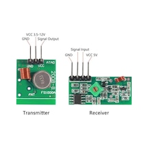 315 Mhz Alıcı Verici Rf Kablosuz Haberleşme Devre Seti