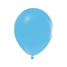 Balon düz 12 inc açık mavi pk:100
