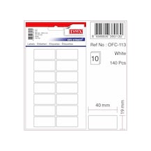 Tanex Ofc-113 Etiket 19X40 Mm