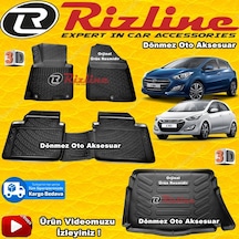Hyundai I30 3D Paspas+Bagaj Havuzu Siyah 2012-2017 Arası Rizline