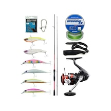Yek Outdoor Spin Olta Seti Shimano Sienna Spinning Eva 2,41m 10-35g Spin Kamışı&shimano Sienna 4000 Fg Spin Makinesi