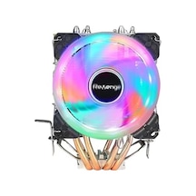 Cold Frost Rainbow Fanlı Intel Amd Uyumlu Bakır Borulu Cpu Soğutucu İşlemci Fanı Cold Frost 602