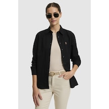 U.s. Polo Assn. Kadın Siyah Gömlek Basic 50320204-vr046