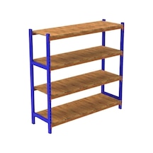 4 Katlı Depo Rafı Sunta İç Raf 50x90x200 Cm Hafif Rack Raf 300-350 Kg Taşıma Kapasiteli Galvaniz