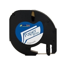 Ecotag Dymo 59421 Letratag Muadil Kağıt Etiket Beyaz 12 MM X 4 M