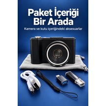 3 İnç Ekranlı Vlog Kamerası Type C Şarjlı Dijital Fotoğraf Makinesi Standart