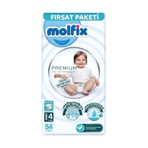 Premium Bebek Bezi Fırsat Paketi 4 Beden 7-14 Kg 54 Adet 6 Beden