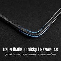 Pro Black Edition - Dikişli Kenar 70x30, 90x40, 100x50 Ve 120x60 Cm Oyuncu Gaming Mouse Pad Siyah, 70x30 Cm