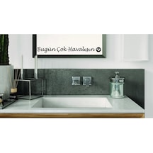 Ayna Dekorasyon Sticker- Bugün Çok Havalısın 40cmx4cm