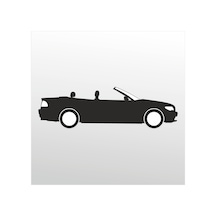 Folyo Sticker Araba 130cm Uzunluk Siyah