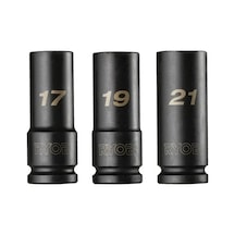 Derin Lokma Seti, 1/2" 3 Parça, 17-19-21 Mm İle Pratik Kullanım