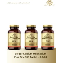 Solgar Calcium Magnesium Plus Zinc 100 Tablet 3 Lü Paket