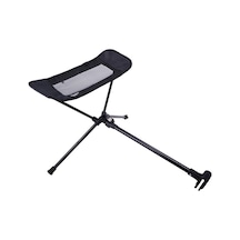 Sundick-katlanır Ay Sandalye Alüminyum Alaşım Ayak Dayanağı Siyah