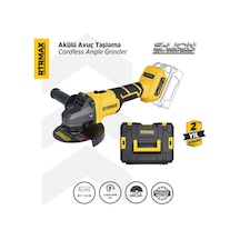 Rtrmax RTS5050B Şarjlı Avuç Taşlama Makinası Kömürsüz 125 mm 8.500 Rpm - Akü Hariç