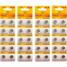 Powermaster AG13 LR44 Kartela Alkaline Düğme Pil 10 x 4'lü