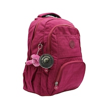Krinkıl Suya Dayanıklı Kumaş Unisex Bordo Okul Sırt Çantası 2000