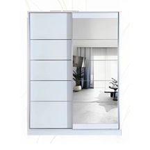 Efes 160 X 59 X 212 Sürgülü Dolap-beyaz-aynalı