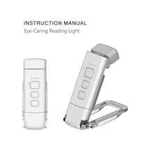 Mufunye Yeni Okuma Kitabı Klipsli Lamba Gece Lambası Usb Şarj Taşınabilir Klipsli Lamba Masa Lambası Göz Koruması Mini Led Kart Kitap Lambası Sütlü Diğer