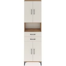 Arges Dolap 4 Raflı 2 Çekmeceli 4 Kapaklı 60x30x221 Çam-aytaşı Atlas Çam