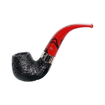 Peterson Dracula Sandblasted 230 9mm. Filtreli Akrilik Saplı Pipo 206005