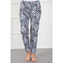 Akbeniz Kadın Pamuklu Alt Pijama 27437 - 2xl Ekru