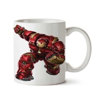 Iron Man Marvel 2 İki Tarafı Baskılı Kupa Bardak Çok Renkli