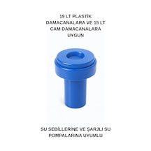 Damacana Yaylı Sebil Kapağı Sızıntı Önleyici, Şarjlı Su Pompasına Ve Su Sebiline Uyumlu Kapak Mavi Diğer