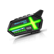 Bt26 Motosiklet Kask Kulaklık Bluetooth Rgb Işıklı 2 Eşleşme Özellikli 1000 Mah Intercom