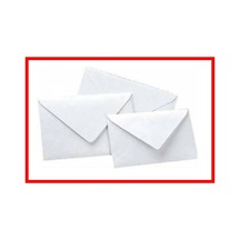 Düğün Atkı Zarfı, Mektup Zarfı, Para Zarfı, Beyaz 1. Hamur Davetiye Zarfı 12x18cm 6 Paket 600 Adet