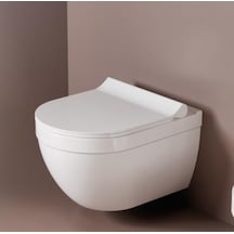 Seramiksan Neon Rim-out Asma Klozet+slim Yavaş Kapanan Kapak Set Beyaz